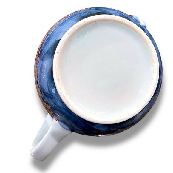 Vintage Arita Ware Red, Blue & Gold Floral Design Teapot  w/Lid and Tea Strainer - Picture 16 of 16